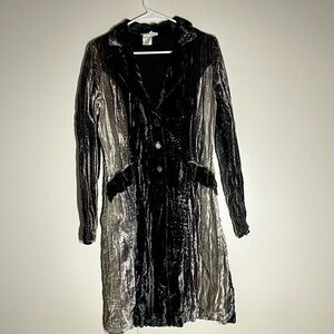 Alberto Makali size M retro velvet coat diva glam y2k eclectic